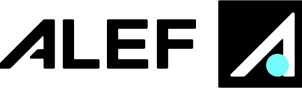 Alef logo black