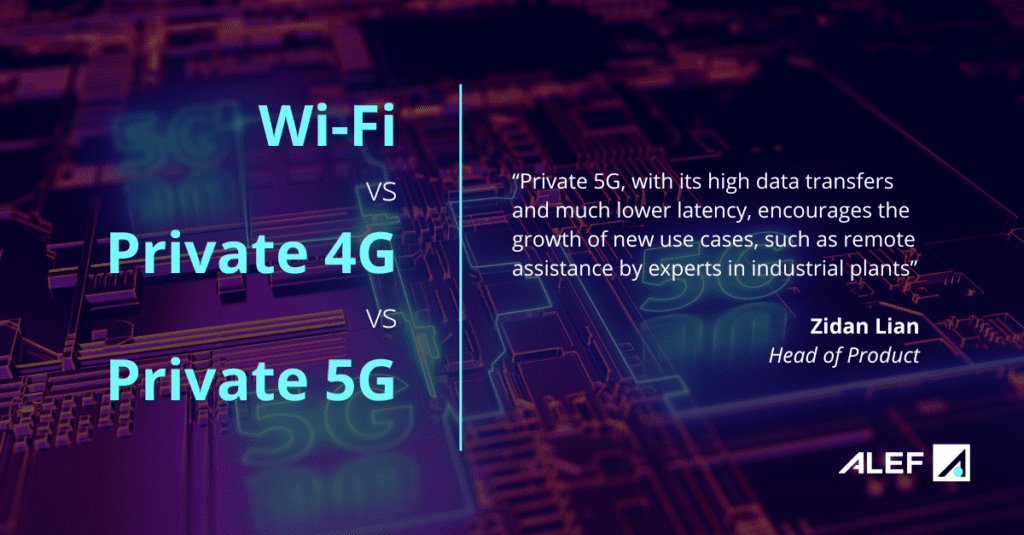 Wi-Fi vs. Private 4G vs. Private 5G
